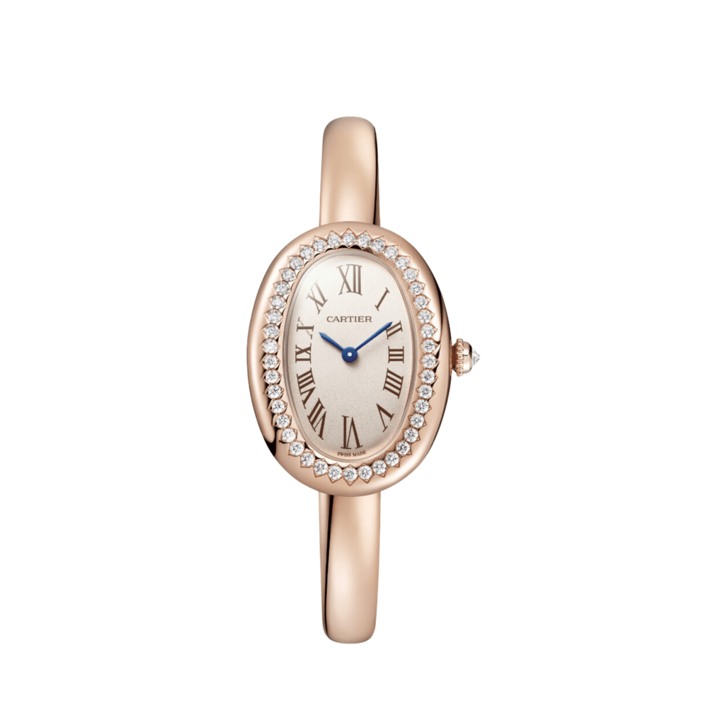 Cartier Baignoire Small WJBA0042 'Ladies' Rose Gold Silvered Dial Diamond Bezel Quartz (2024) - View 3