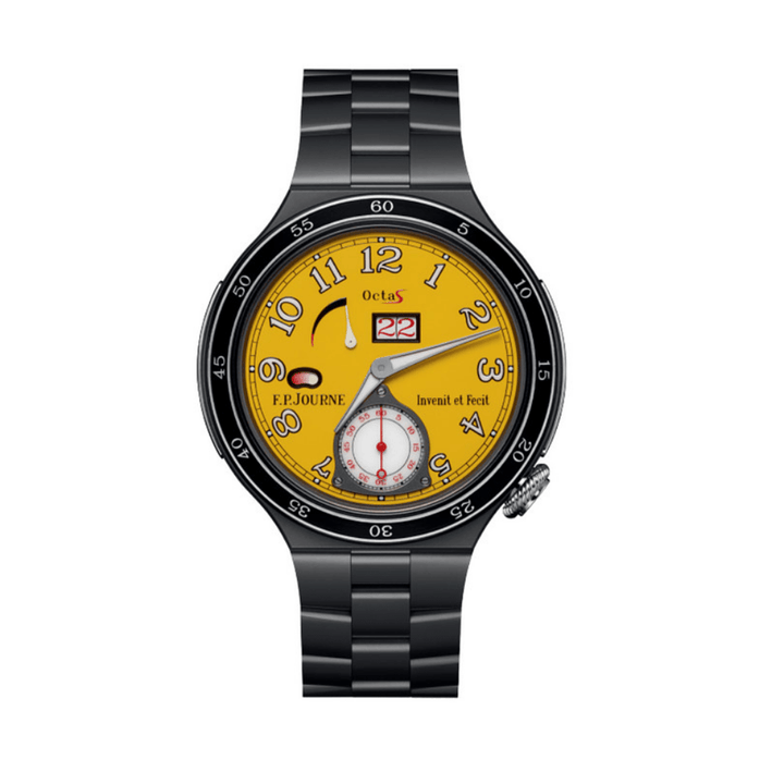 F.P. Journe Linesport Octa Sport Automatique Reserve Yellow Dial Titanium - View 8