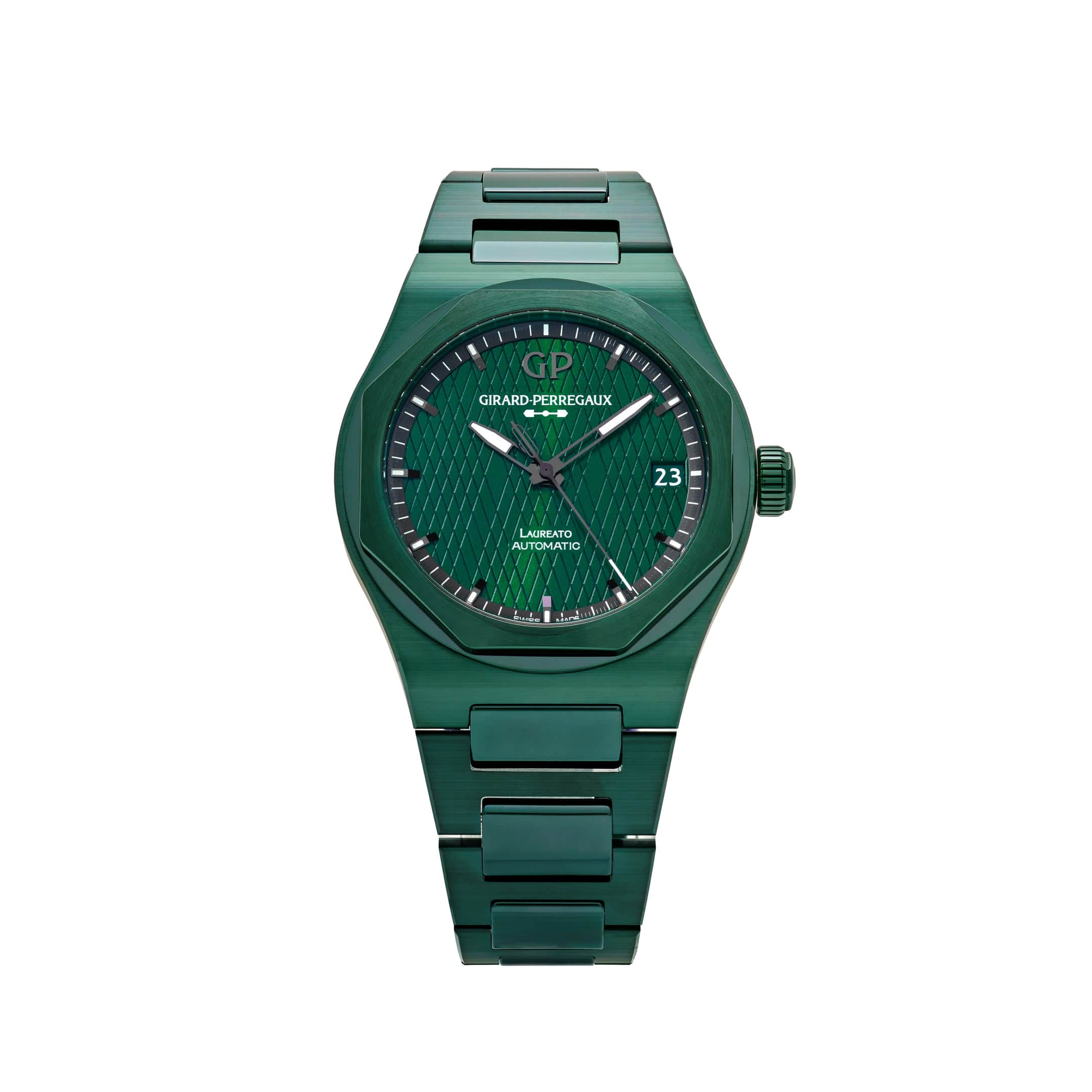 Girard Perregaux Laureato 81010-32-3081-1CX Ceramic Green Dial Aston Martin Limited Edition (2023) - View 13