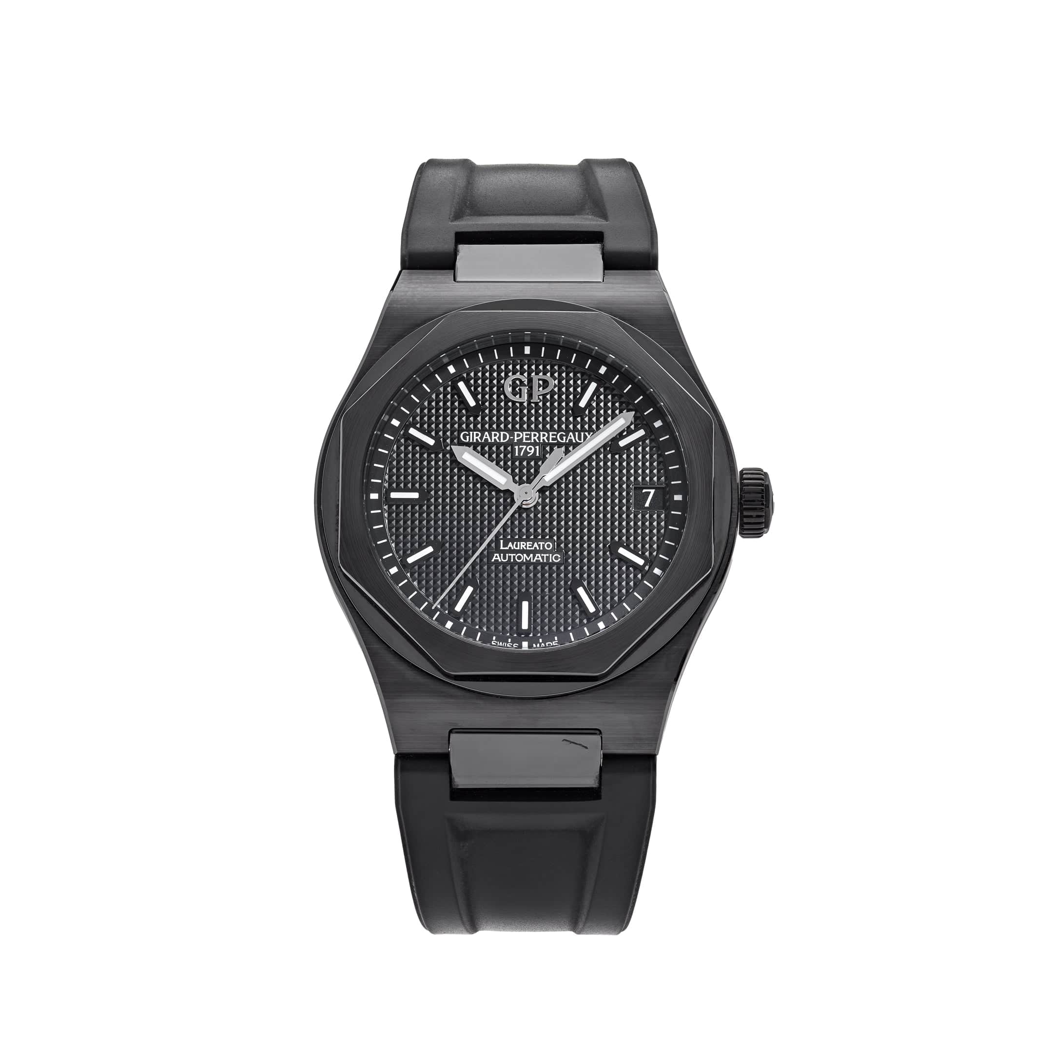 Girard Perregaux Laureato Ceramic Black Dial 81010-32-631-FK6A - View 13