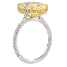 Fancy Yellow Cushion Cut Diamond