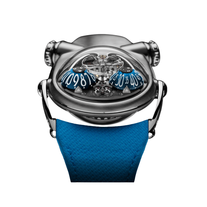 MB&F 100T036 Horological Machine No.10 'Bulldog' Titanium Blue Dial - View 2