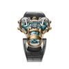 MB&F 91.SYL.GR Horological Machine No.9 'Flow' Sapphire Vision Oro Amarillo Esfera Verde Edición Limitada