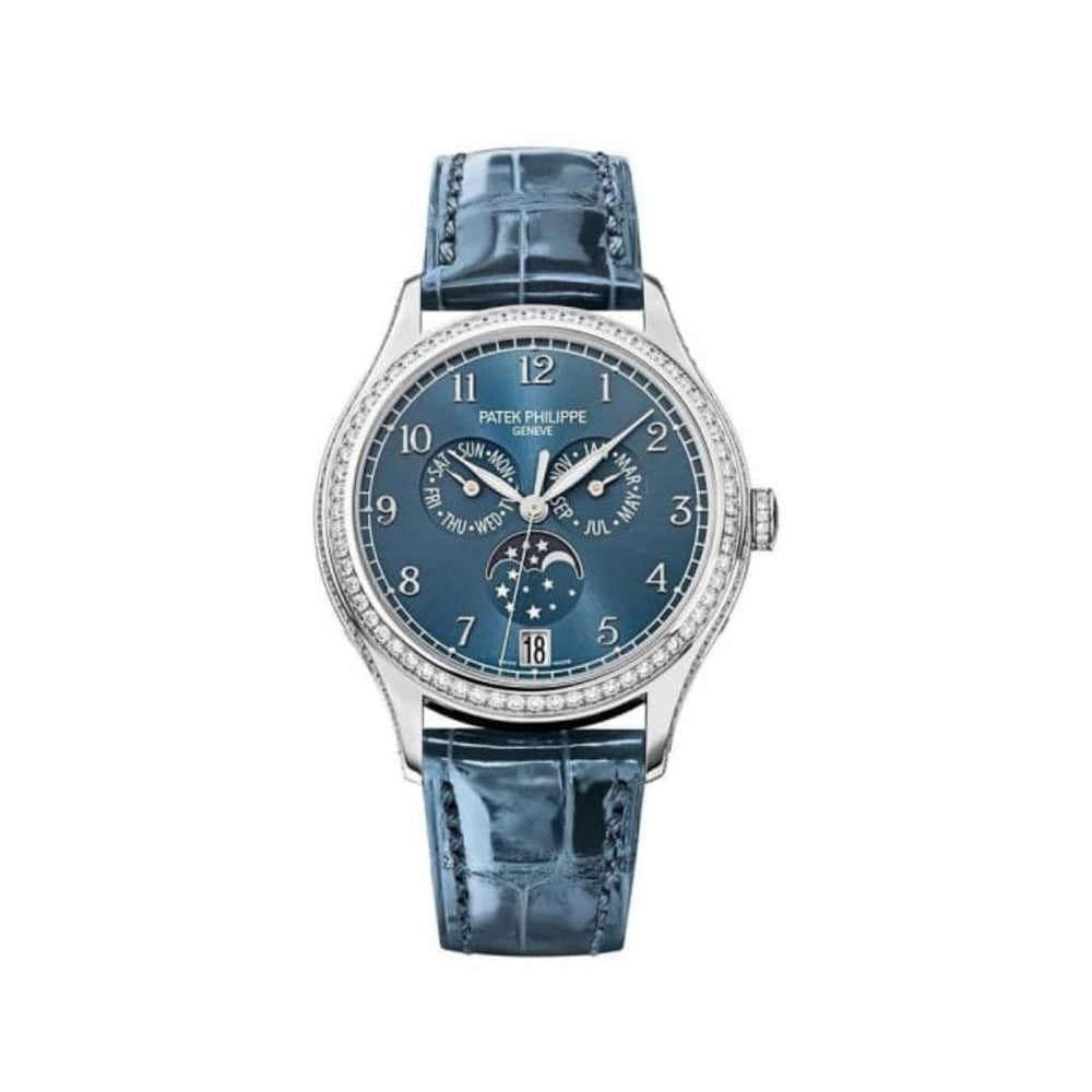 Patek Philippe Complications 4947G-001 Annual Calendar White Gold Blue Dial - View 4