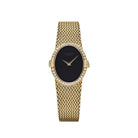 Patek Philippe Ellipse Vintage Yellow Gold Black Onyx Dial Diamond Bezel