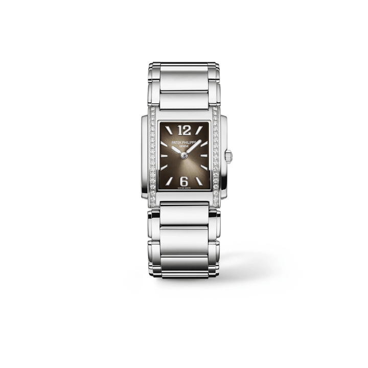 Patek Philippe Twenty-4 'Ladies' 4910/1200A-010 Quartz Stainless Steel Gray Dial Diamond (2023) - View 5