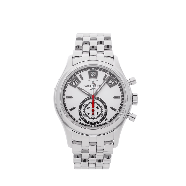 Patek Philippe 5960/1A-001 Annual Calendar Chronograph Stainless Steel White Dial - View 13