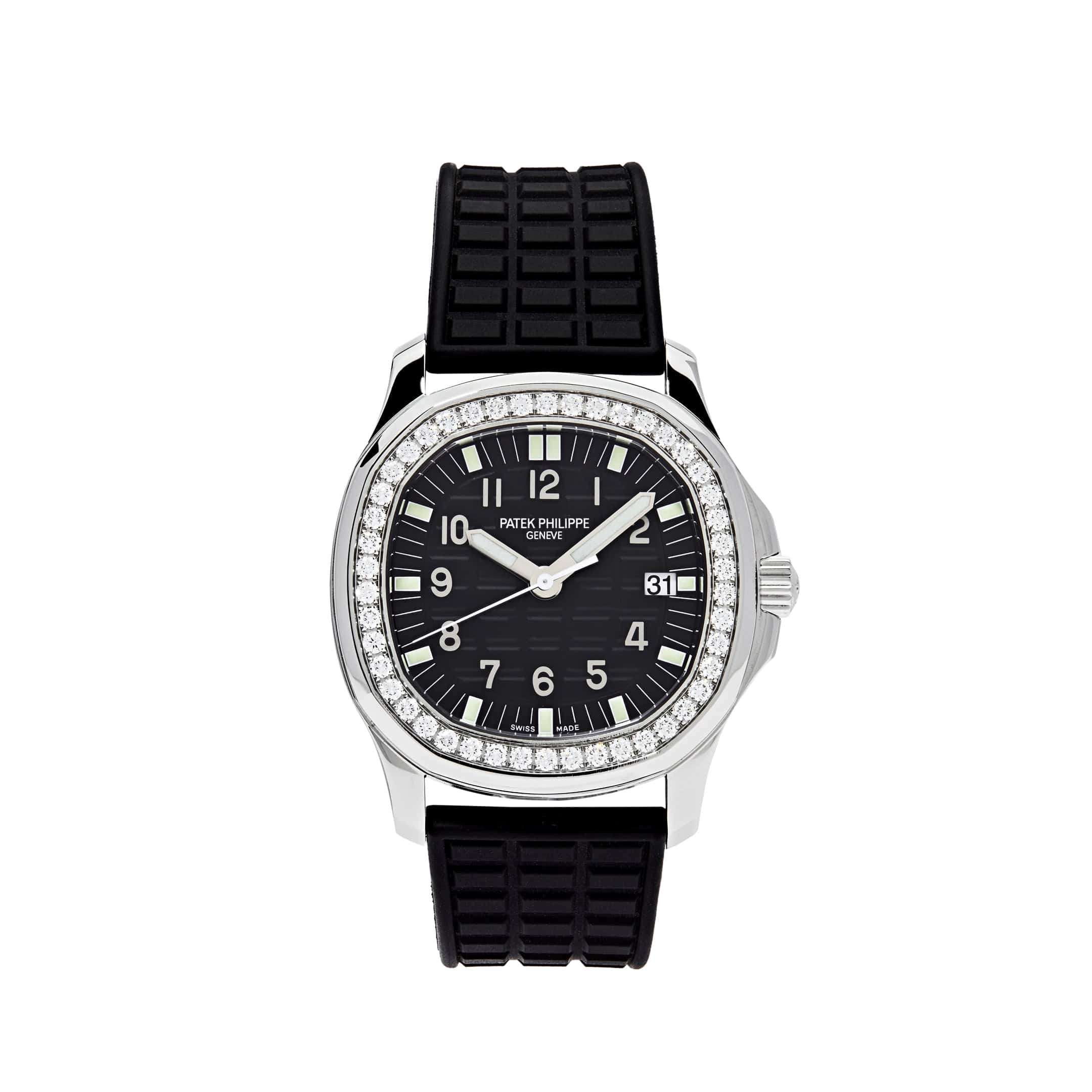 Patek Philippe Aquanaut 5067A-001 'Ladies' Stainless Steel Black Dial Diamond Bezel (2007) - View 4