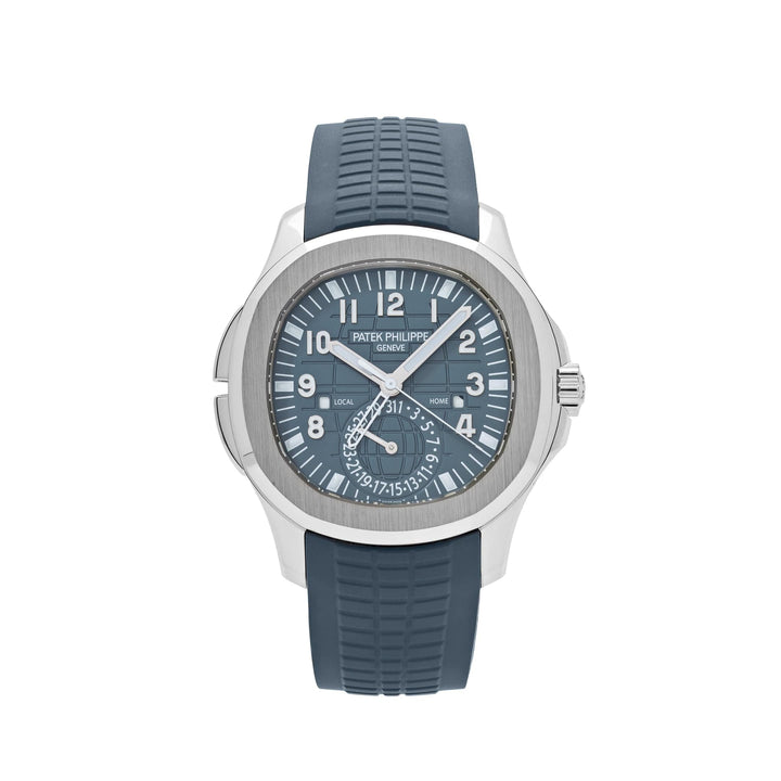 Patek Philippe Aquanaut 5164G-001 'Travel Time' White Gold Blue-Gray Dial (2024) - View 13