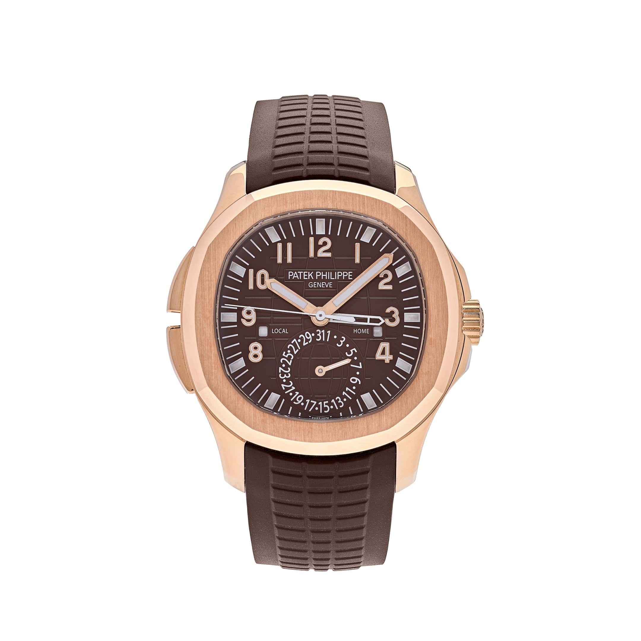 Patek Philippe Aquanaut 5164R-001 'Travel Time' Brown Dial Rose Gold (2018) - View 12