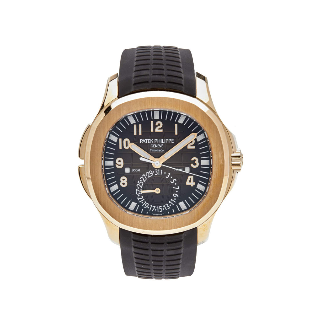 Patek Philippe Aquanaut 5164R-001 'Travel Time Tiffany & Co.' Rose Gold Brown Dial (2022) - View 10