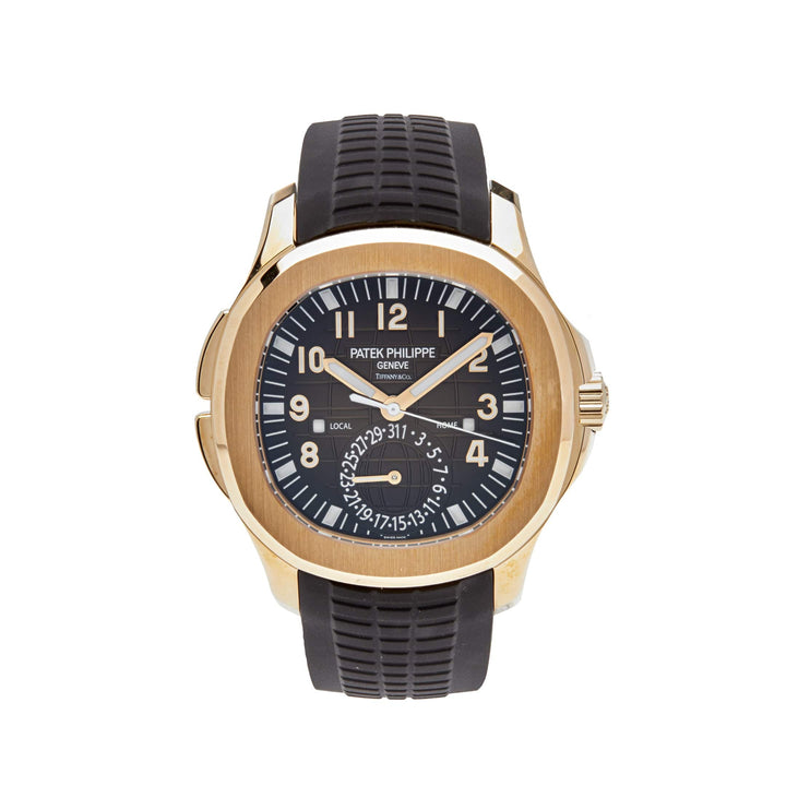 Patek Philippe Aquanaut 5164R-001 'Travel Time Tiffany & Co.' Rose Gold Brown Dial (2022) - View 10