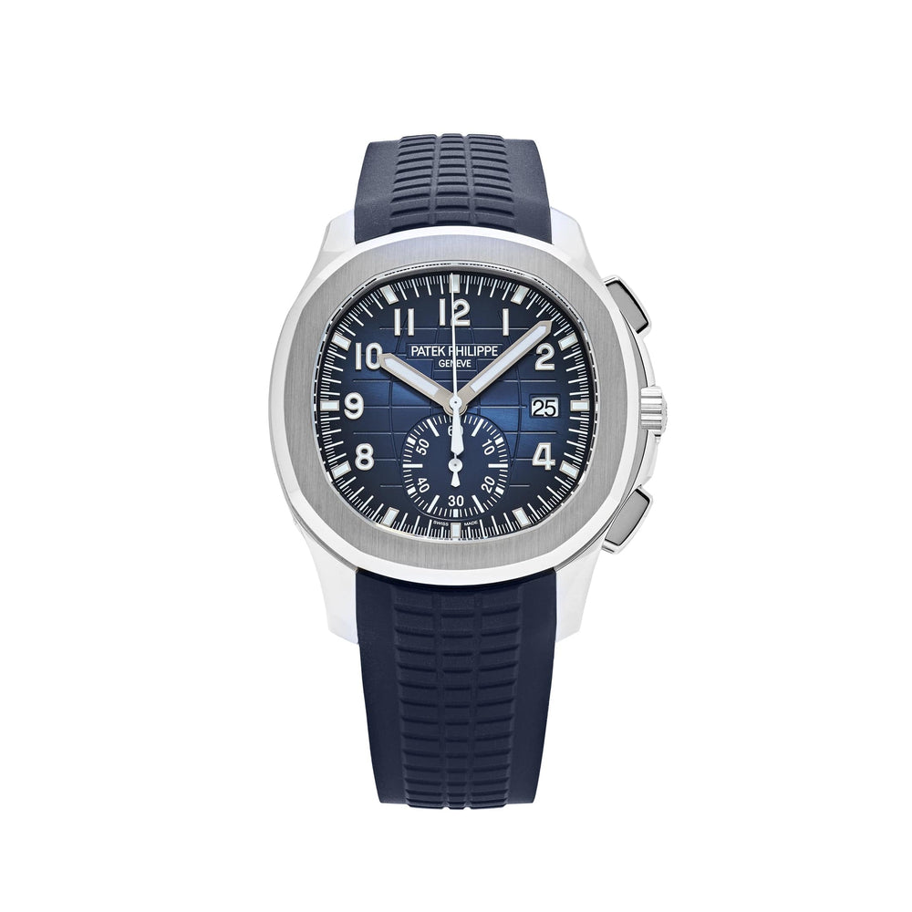 Patek Philippe Aquanaut 5968G-001 White Gold Blue Dial (2024) Uncut Strap - View 13