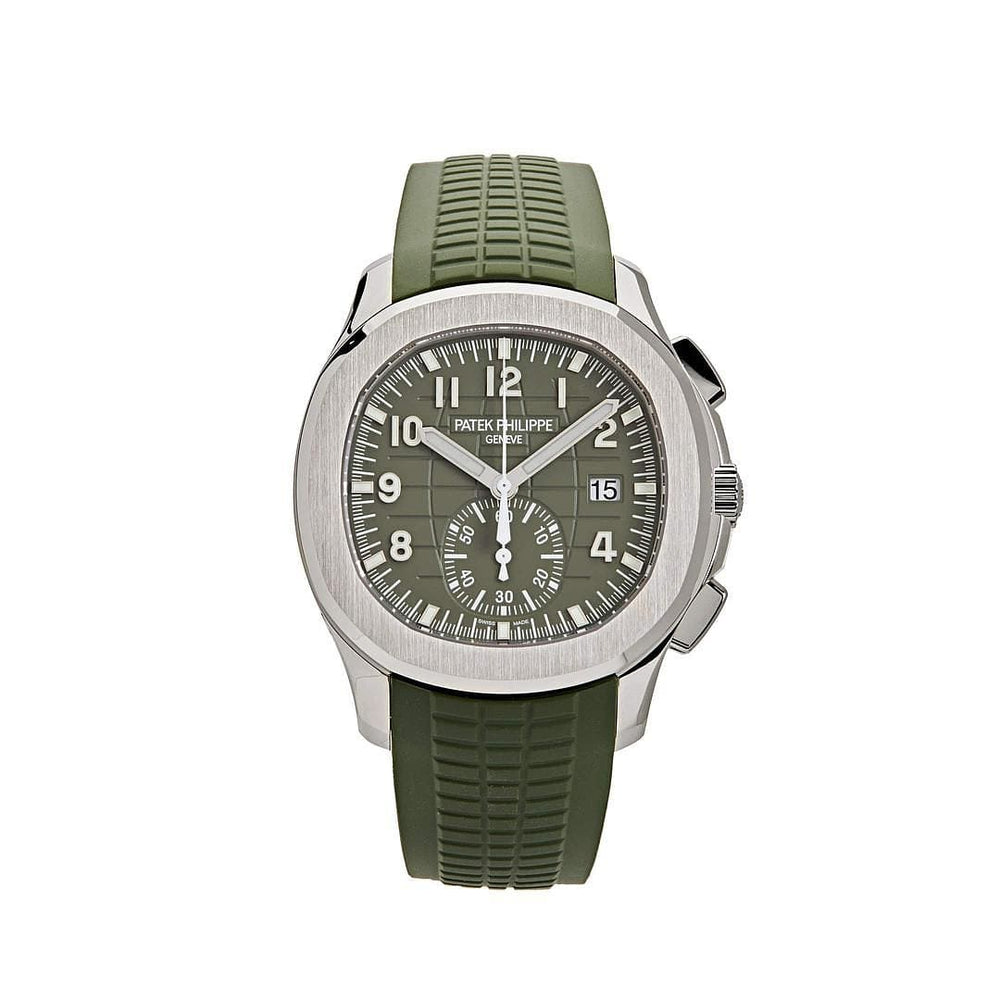 Patek Philippe Aquanaut 5968G-010 Chronograph White Gold Khaki Green (2022) - View 13