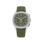 Patek Philippe Aquanaut 5968G-010 Chronograph White Gold Khaki Green Dial (2021) - View 12