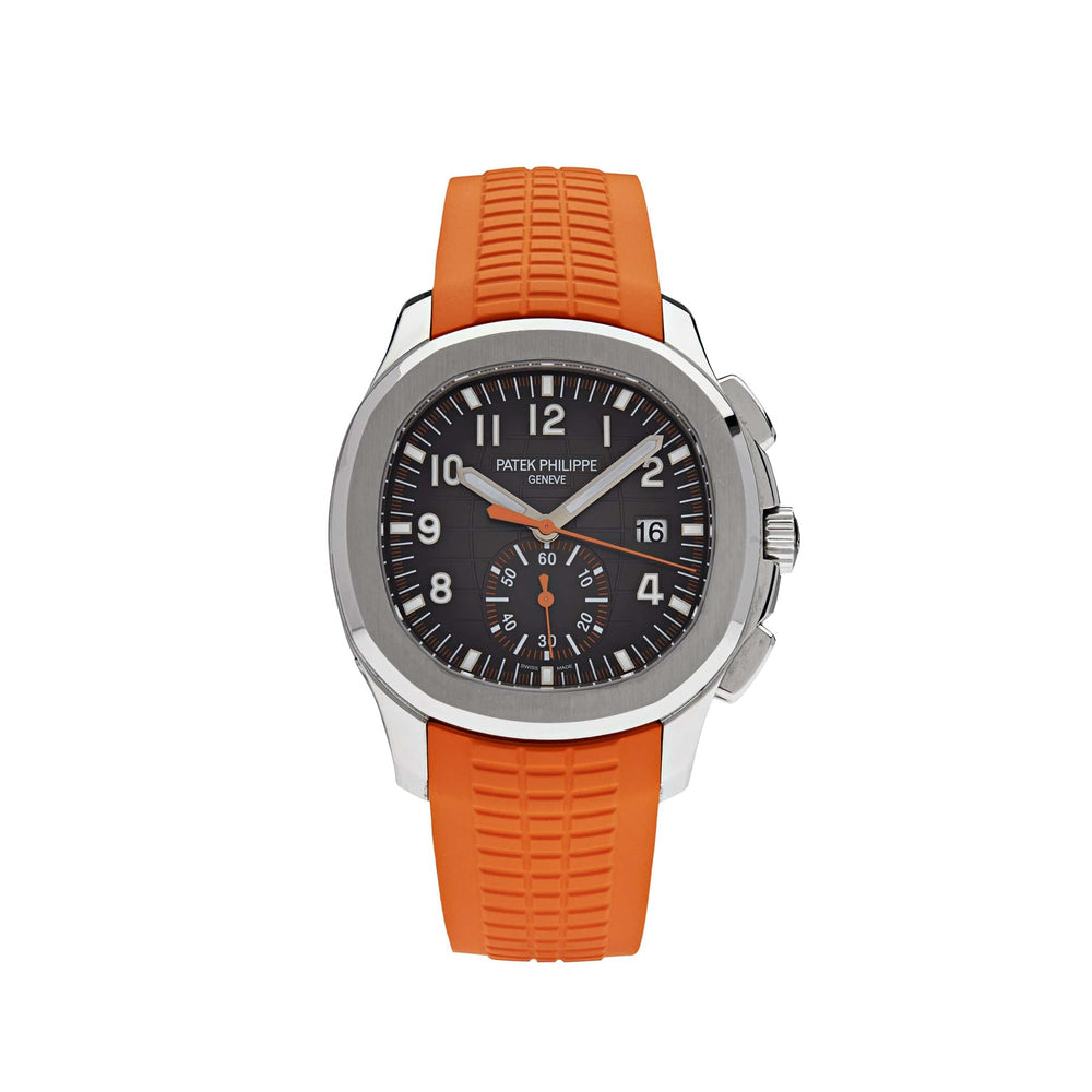 Patek Philippe Aquanaut Chronograph 5968A-001 Stainless Steel Black Dial (2020) - View 12