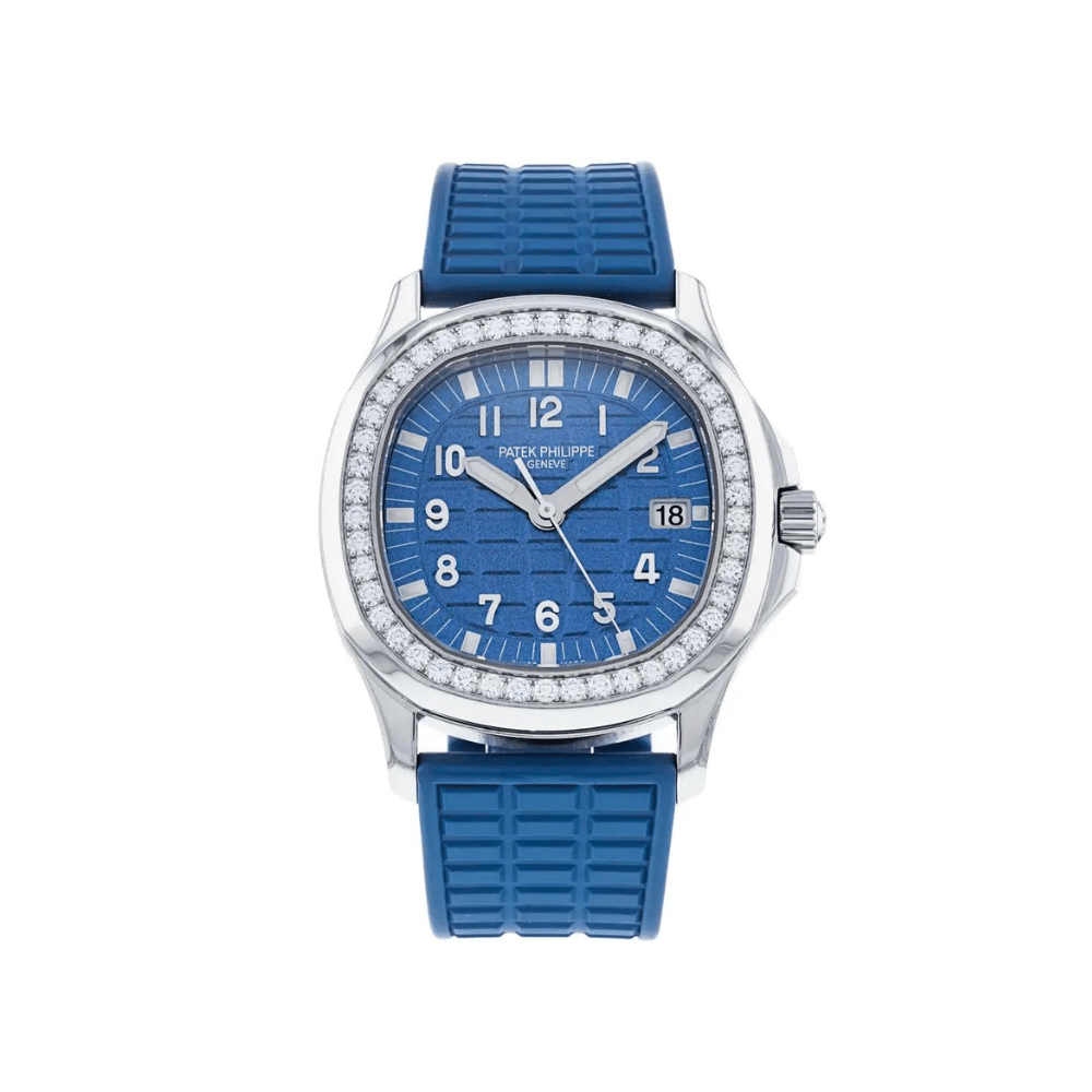 Patek Philippe Aquanaut Luce 5067A-022 'Ladies' Stainless Steel Blue Dial Diamond Bezel - View 10