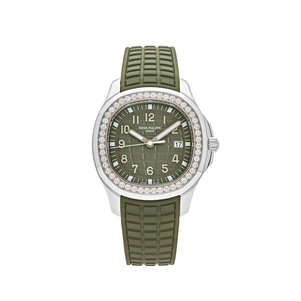 Patek Philippe Aquanaut Luce 5267/200A-011 'Ladies' Stainless Steel Green Dial Diamond Bezel - View 10