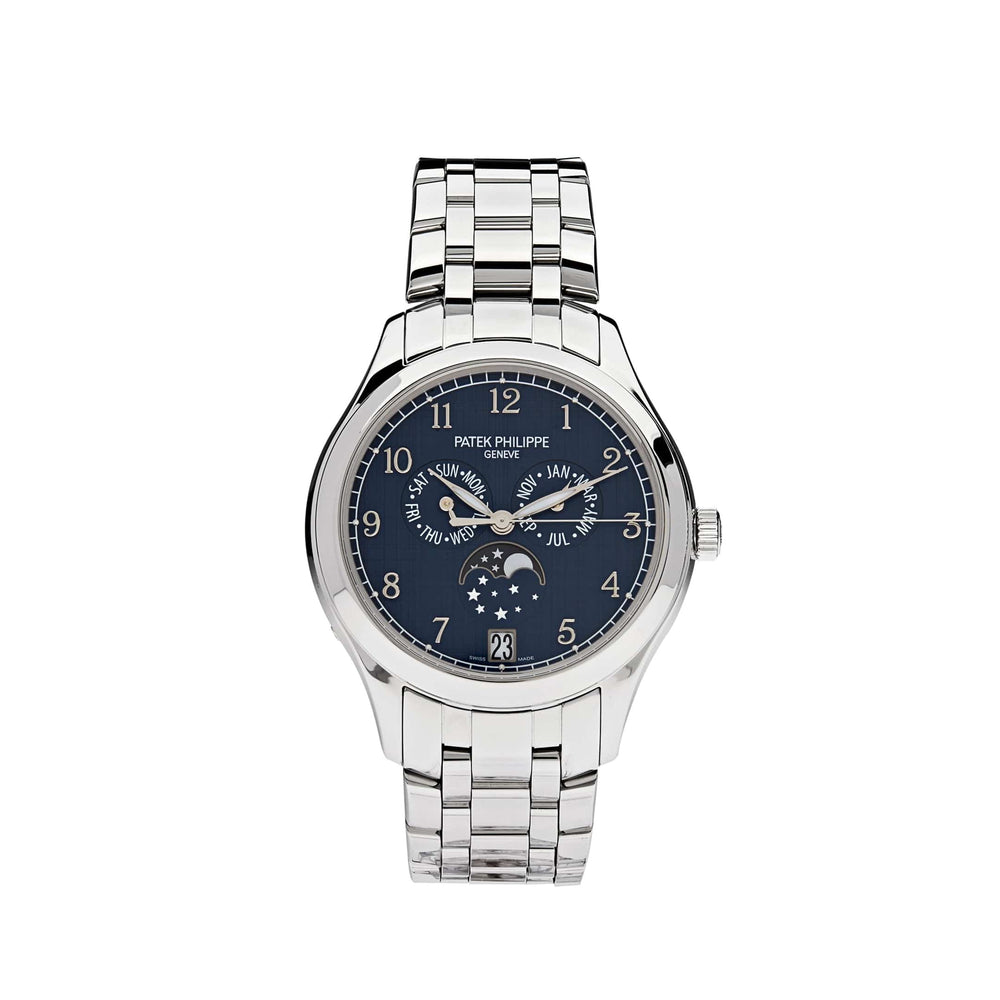 Patek Philippe Complications 4947/1A-001 Annual Calendar Moon Phases Stainless Steel Blue Dial - View 6