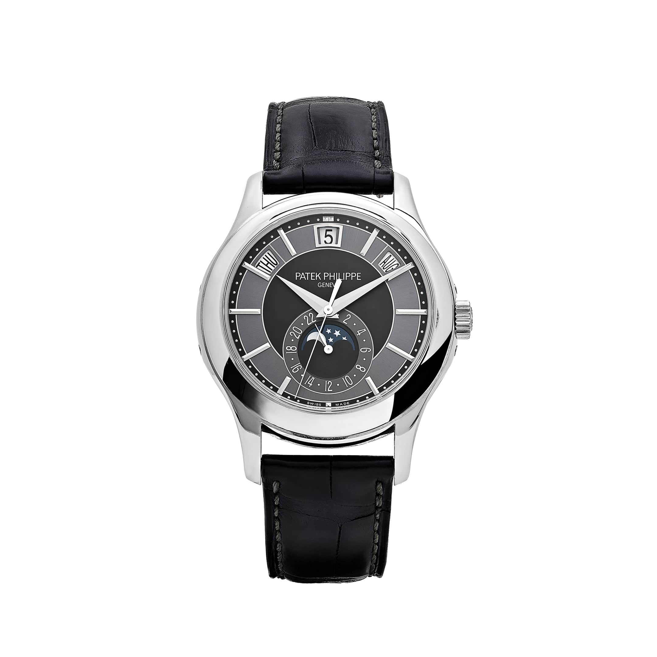 Patek Philippe Complications 5205G-010 Annual Calendar White Gold Black Dial - View 14