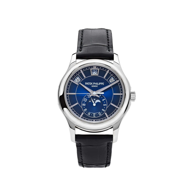 Patek Philippe Complications 5205G-013 Annual Calendar White Gold Blue Dial (2018) - View 13