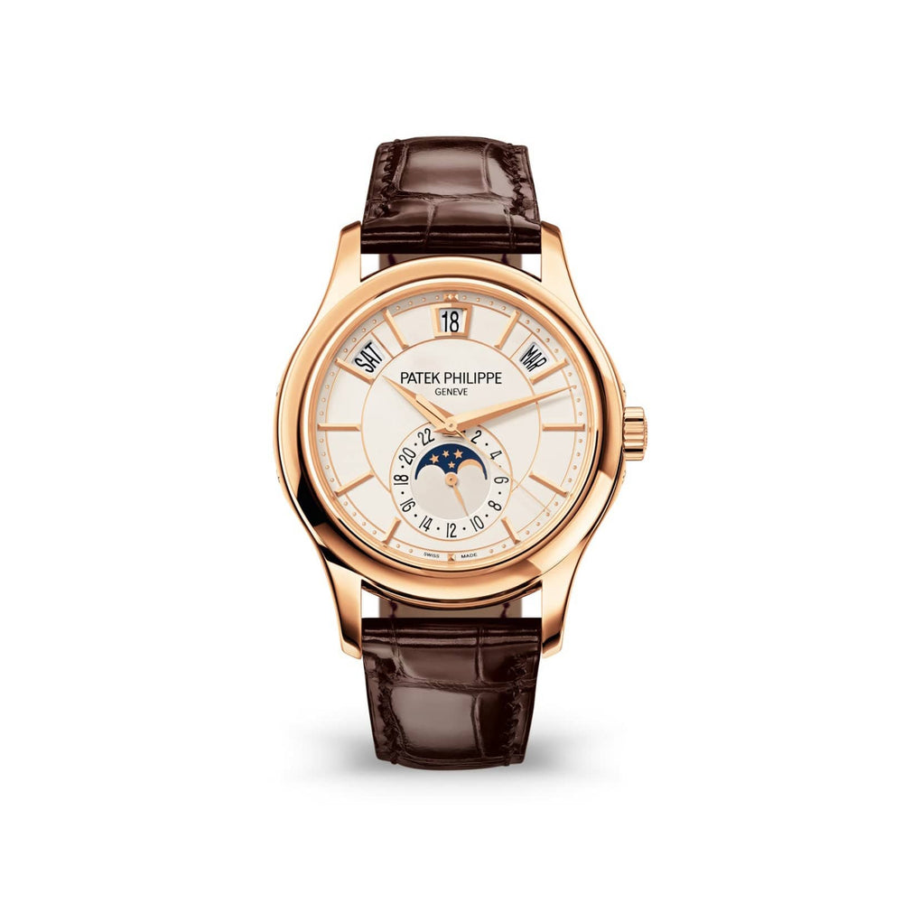 Patek Philippe Complications 5205R-001 Annual Calendar Rose Gold White Dial - View 3