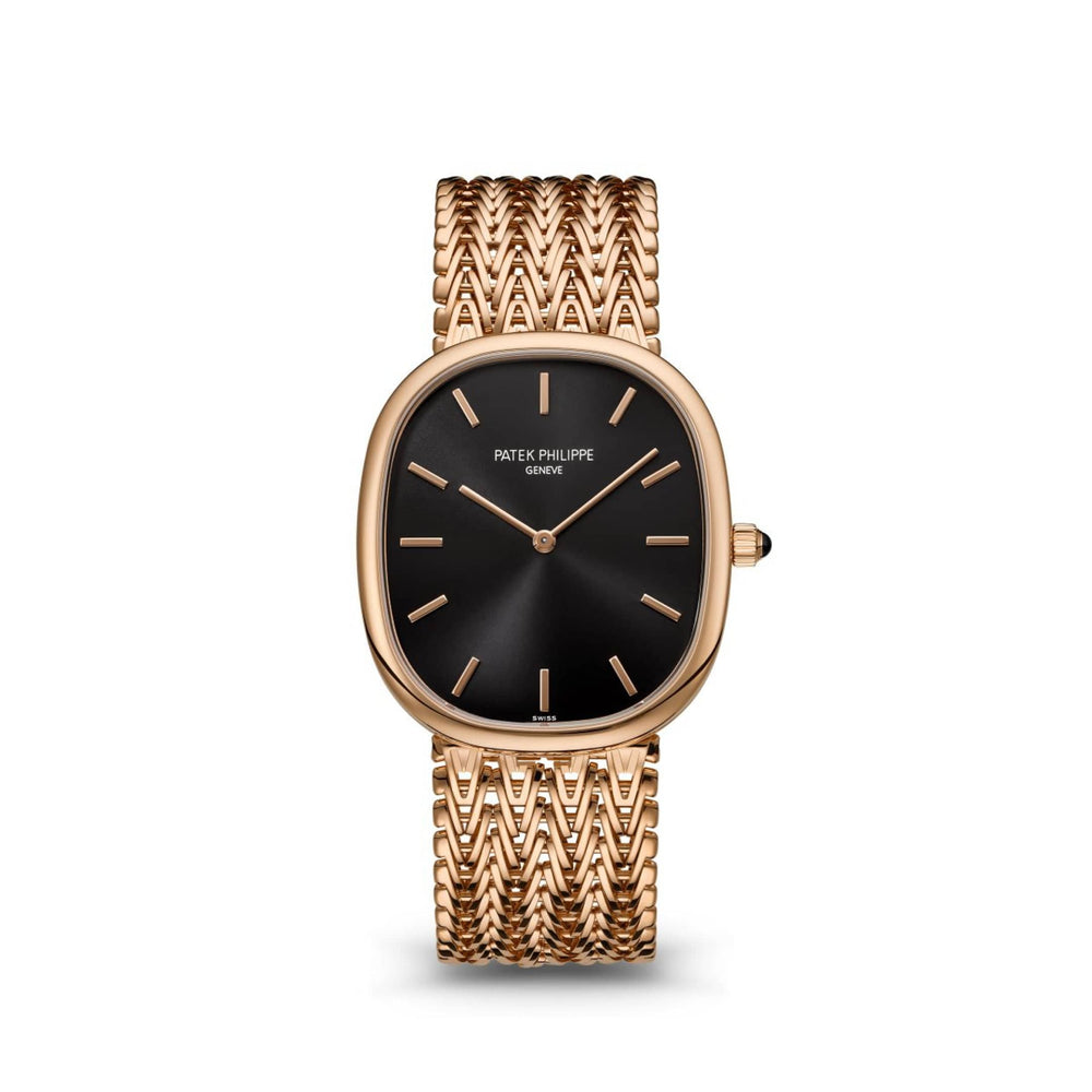 Patek Philippe Golden Ellipse 5738/1R-001 'Ladies' Rose Gold Black Dial (2024) - View 2