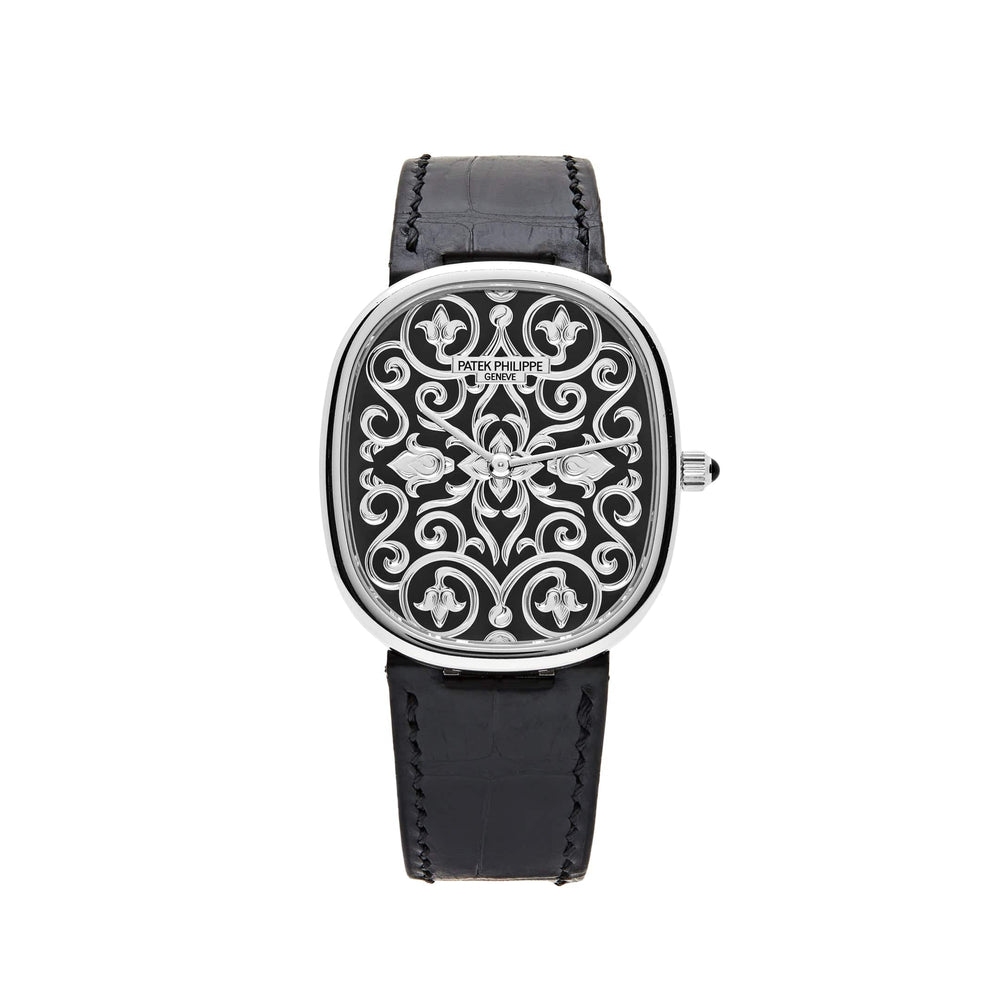 Patek Philippe Golden Ellipse 5738/51G-001 White Gold Engraved Dial - View 13