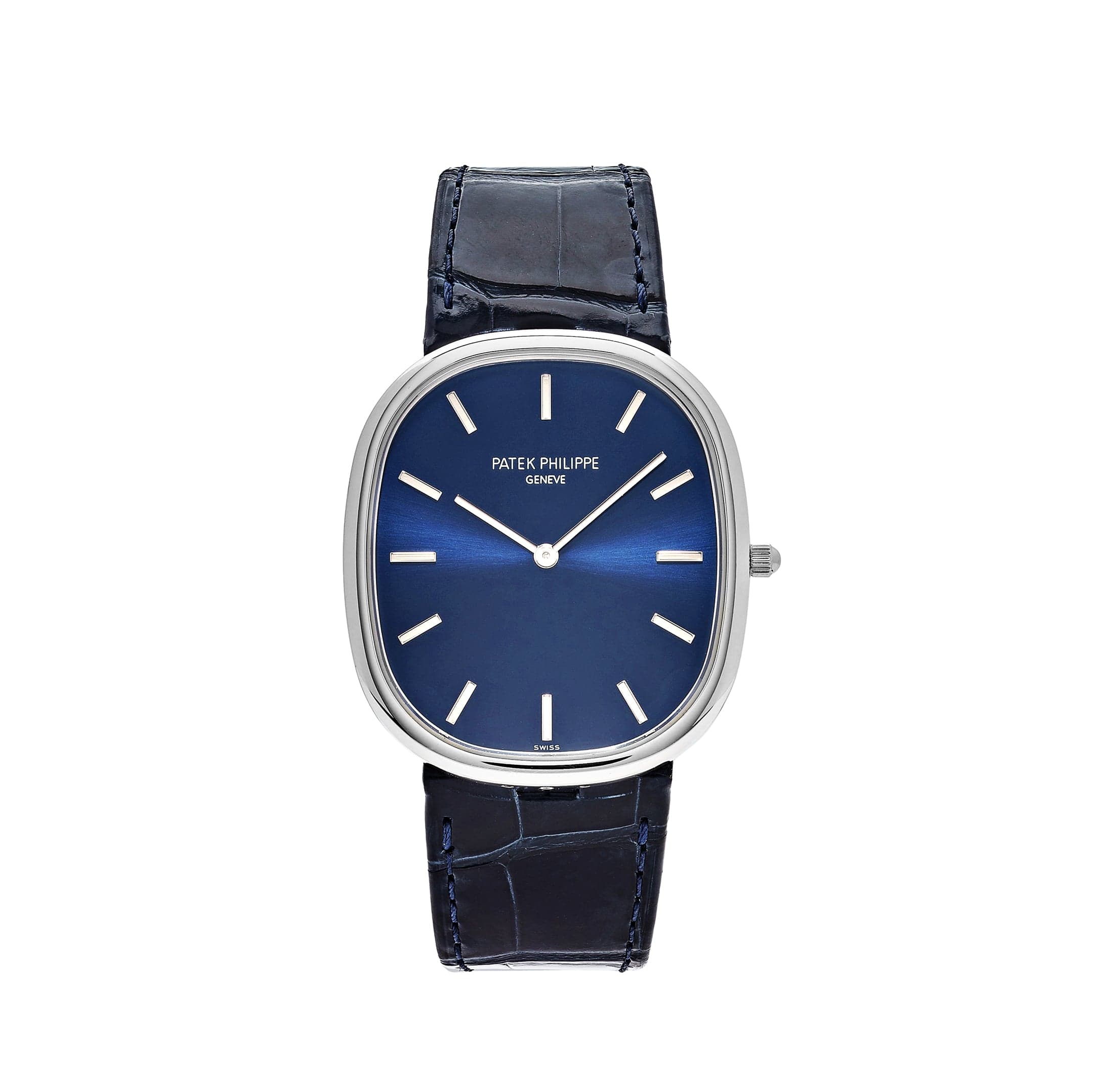 Patek Philippe Golden Ellipse 5738P-001 Platinum Blue Dial (2021) - View 13