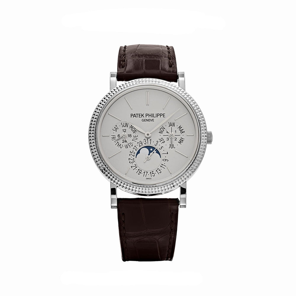 Patek Philippe Grand Complications 5139G-001 Perpetual Calendar White Gold Silver Dial (2008) - View 13