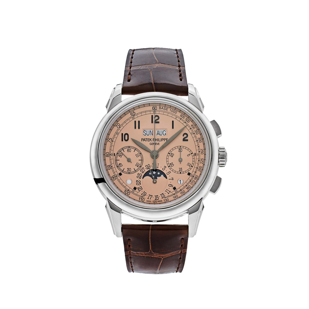 Patek Philippe Grand Complications 5270P-001 Perpetual Chronograph Platinum Gold Opaline Dial - View 4