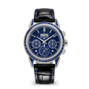 Patek Philippe Grandes Complicaciones 5271/11P-010 Cronógrafo con Calendario Perpetuo Platino Zafiros Talla Baguette