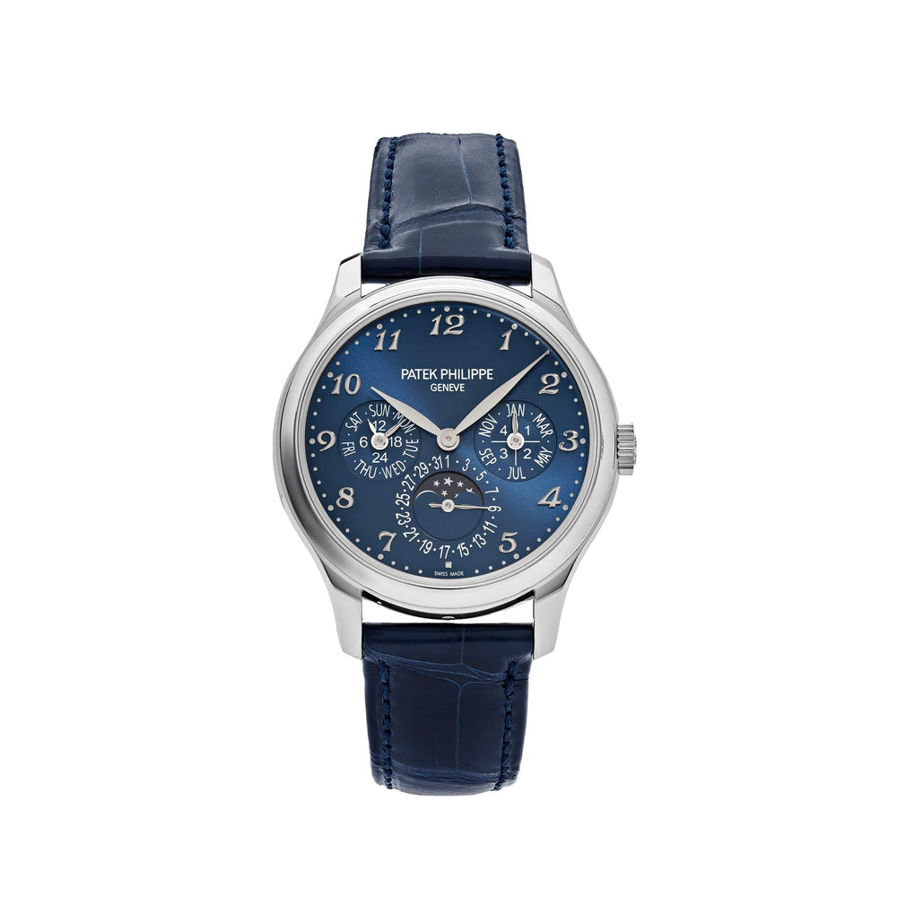 Patek Philippe Grand Complications 5327G-001 Perpetual Calendar White Gold Blue Dial (2023) - View 13