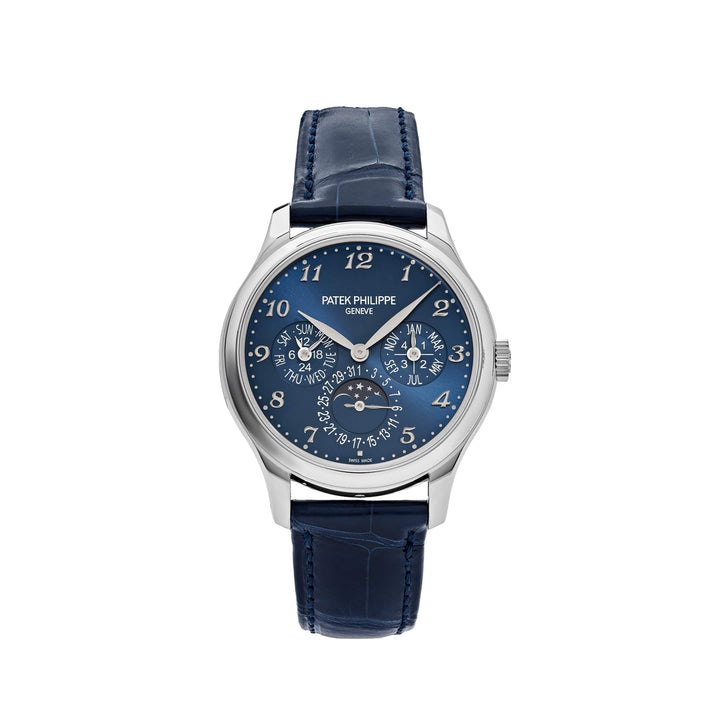 Patek Philippe Grand Complications 5327G-001 Perpetual Calendar White Gold Blue Dial (2023) - View 13