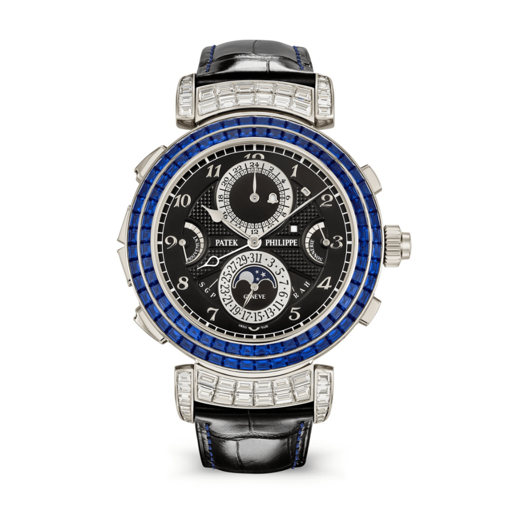 Patek Philippe Grand Complications 6300/401G-001 Grandmaster Chime White Gold Blue Sapphires (2024) - View 6