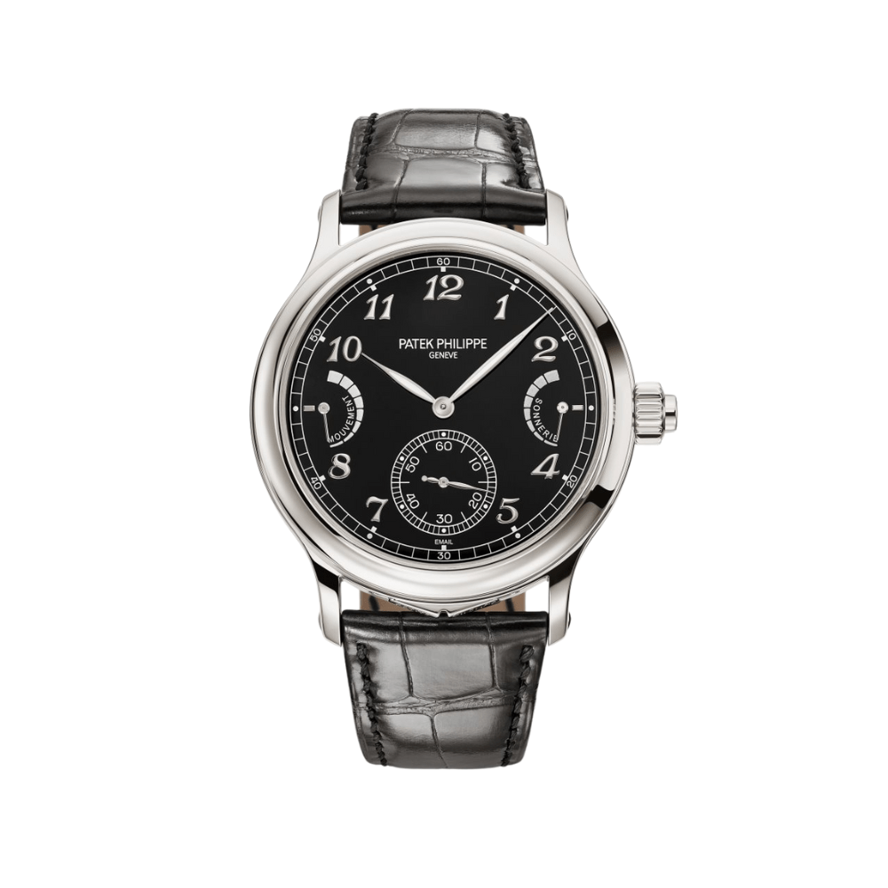 Patek Philippe Grand Complications 6301P-001 Grande Sonnerie and Petite Sonnerie Minute Repeater Platinum Black Dial - View 6