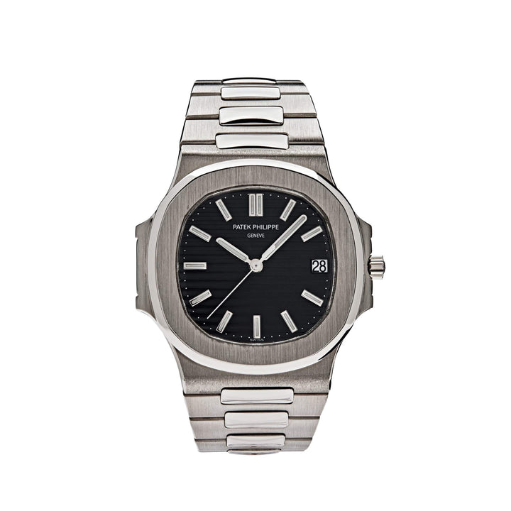 Patek Philippe Nautilus 3711/1G-001 White Gold Black Dial Date (2005) - View 2