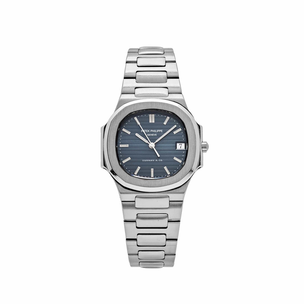 Patek Philippe Nautilus 3900/001 'Ladies' 'Tiffany & Co.' Stainless Steel Blue Dial Quartz - View 13