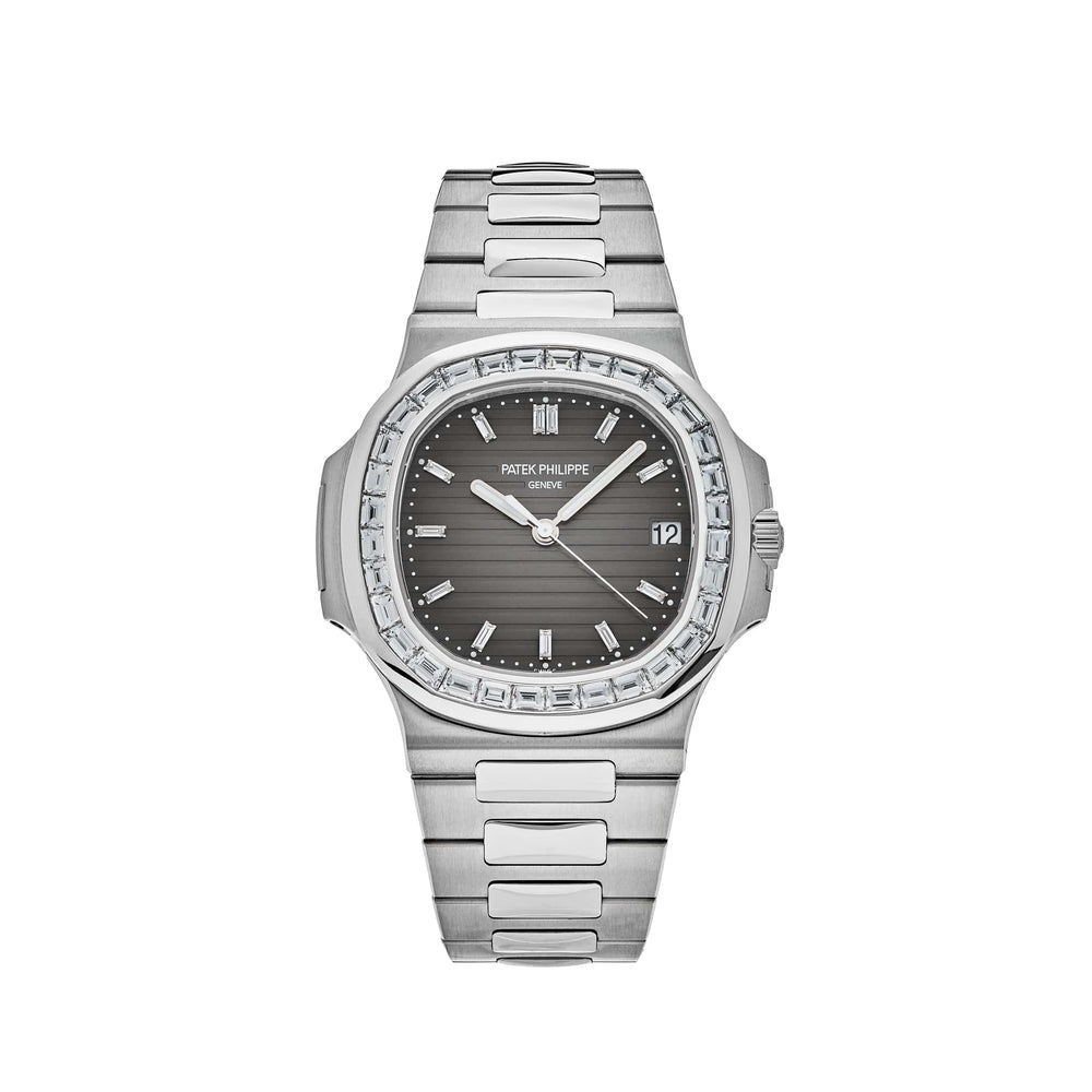 Patek Philippe Nautilus 5711/110P-001 Platinum Grey Dial Diamond Bezel - View 12
