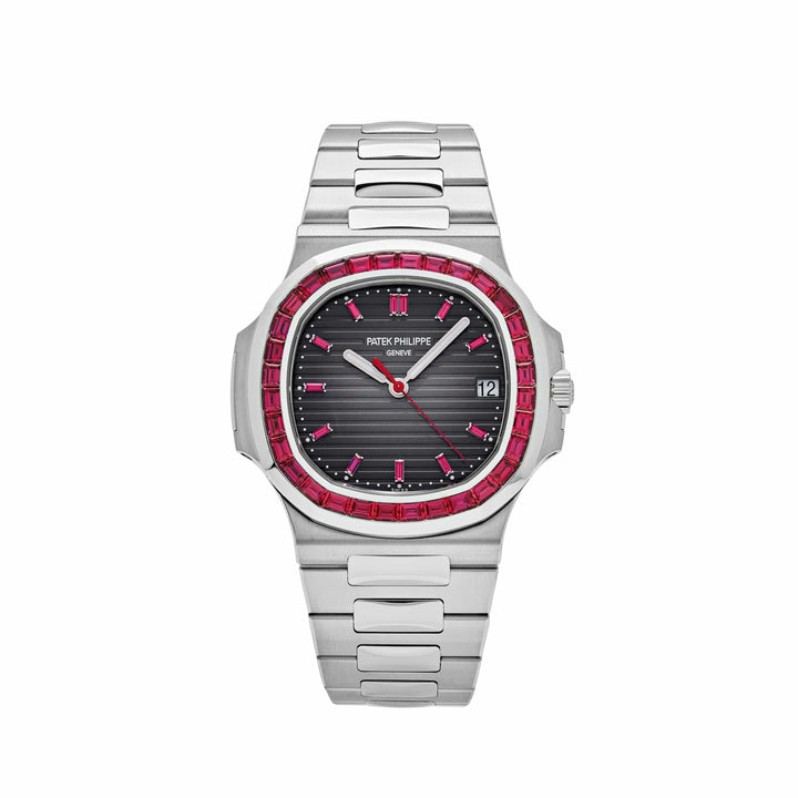 Patek Philippe Nautilus 5711/112P-001 Platinum Grey Dial Ruby Bezel - View 13