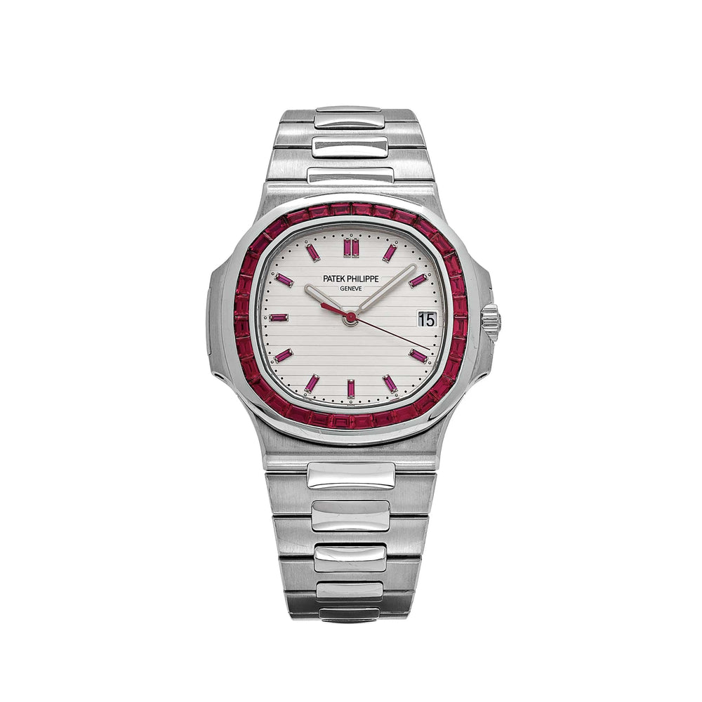 Patek Philippe Nautilus 5711/112P-010 Platinum White Dial Ruby Bezel - View 15
