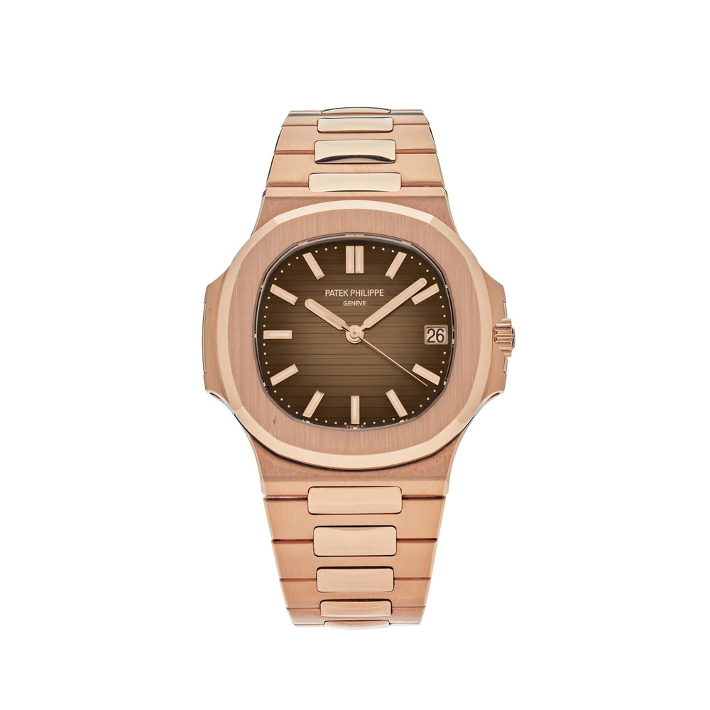 Patek Philippe Nautilus5711/1R-001 Rose Gold Brown Dial Date (2020) - View 4
