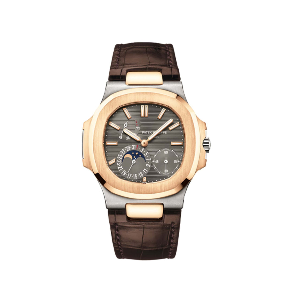Patek Philippe Nautilus 5712GR-001 Moon Phase White Gold and Rose Gold - View 2