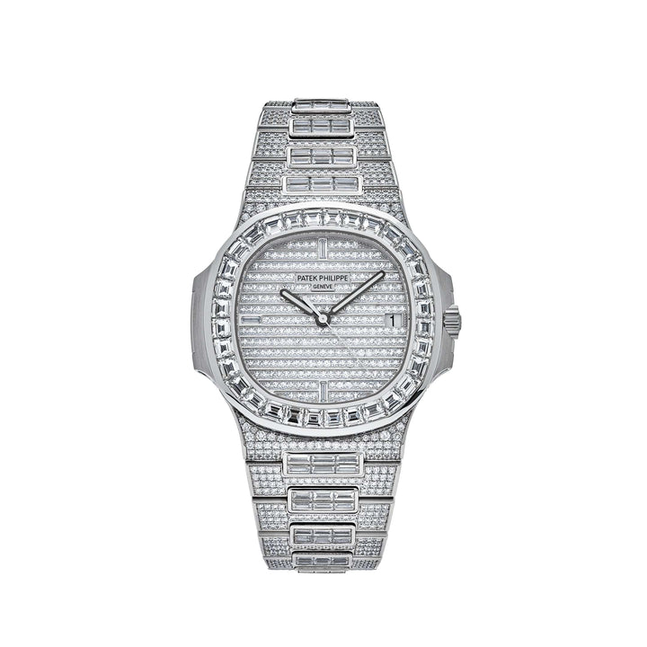 Patek Philippe Nautilus 5719/10G-010 White Gold Diamond Set - View 6