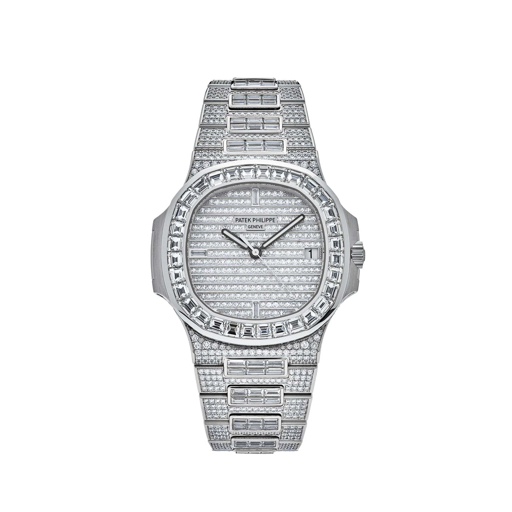 Patek Philippe Nautilus 5719/10G-010 White Gold Diamond Set - View 6