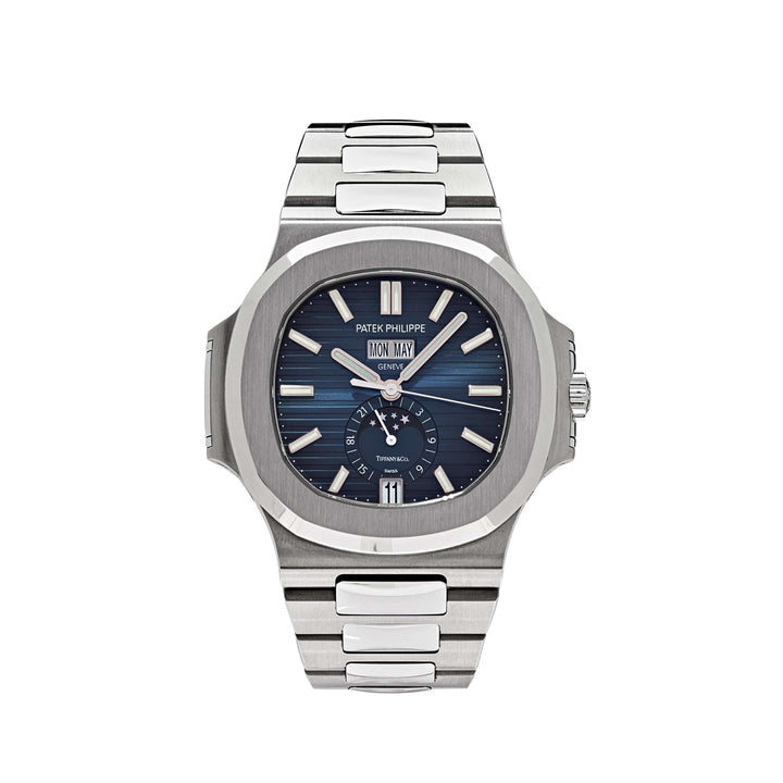 Patek Philippe Nautilus 5726/1A-014 'Tiffany & Co.' Moon Phase Stainless Steel Blue Dial - View 4