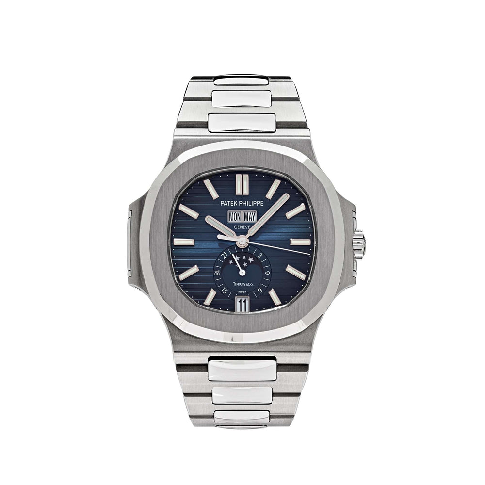 Patek Philippe Nautilus 5726/1A-014 'Tiffany & Co.' Moon Phase Stainless Steel Blue Dial - View 4
