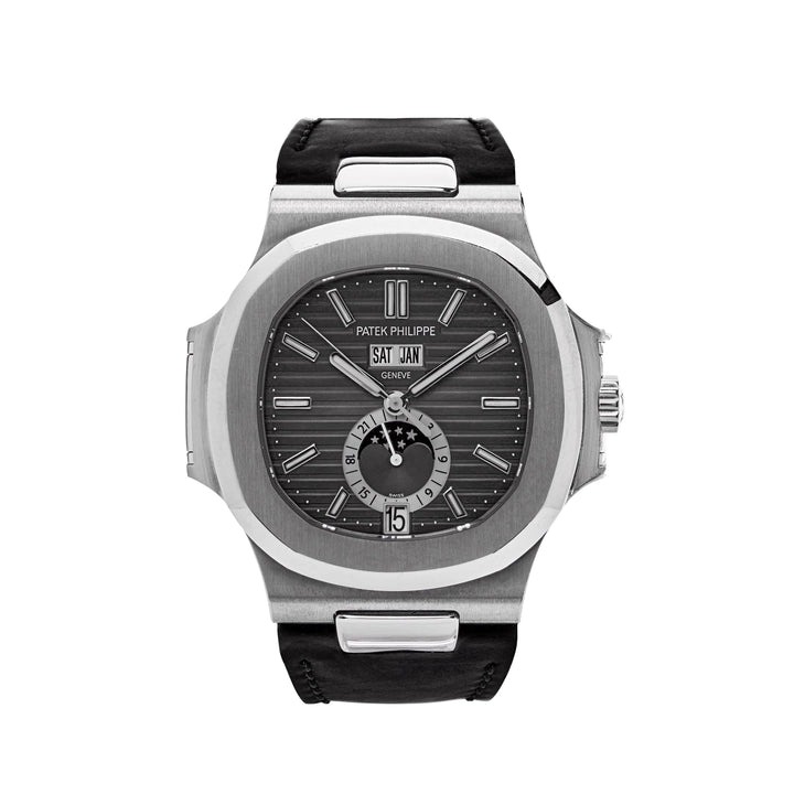 Patek Philippe Nautilus 5726A-001 Annual Calendar Moon Phases Stainless Steel Black Dial (2024) - View 12