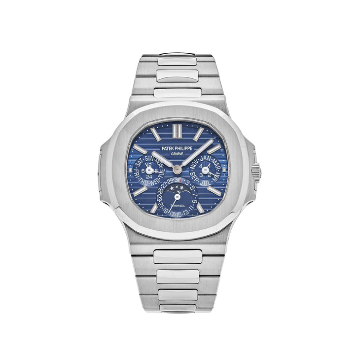 Patek Philippe Nautilus 5740/1G-001 'Tiffany & Co.' Perpetual Calendar Moon Phases White Gold Blue Dial (2019) - View 13
