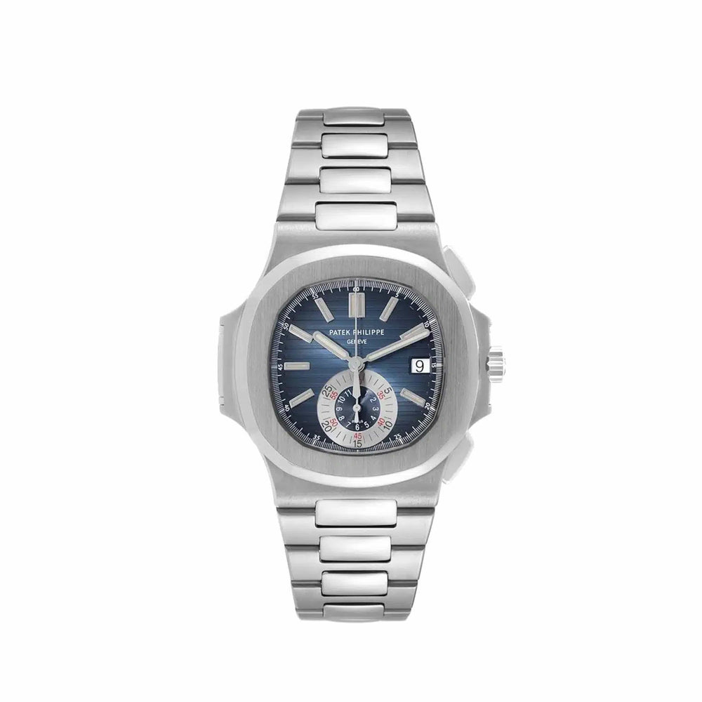 Patek Philippe Nautilus 5980/1A-001 Chronograph Stainless Steel Blue Dial - View 6